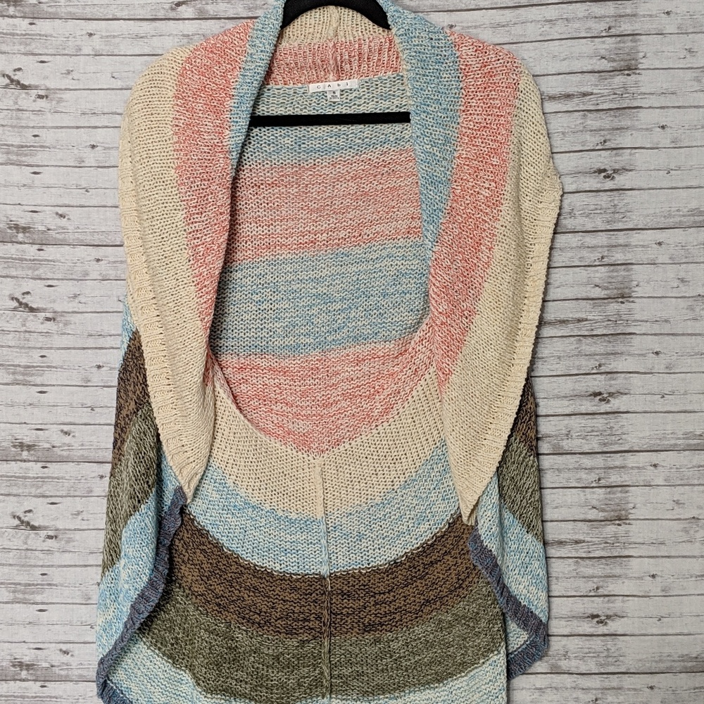 Cabi Lineup #216 Circle Sweater vest  SZ:S